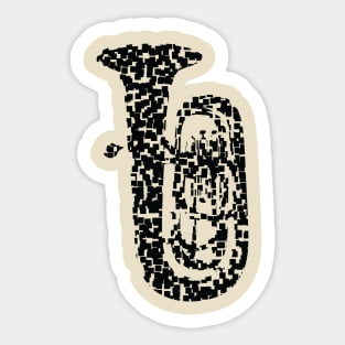 Tuba Disjoined Sticker